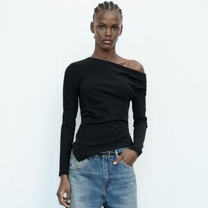 NWT Asymmetrical Black Top